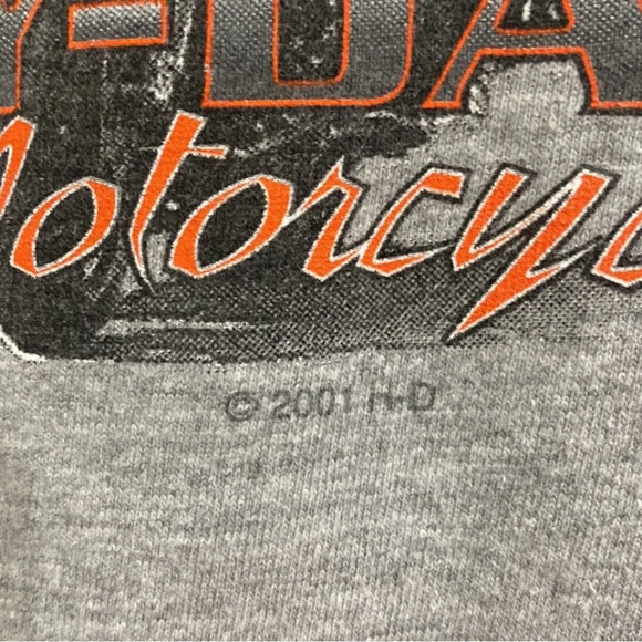 Vintage 2001 Harley Davidson South Charleston Small Graphic Biker Motorcycle Y2K - Picture 6 of 12